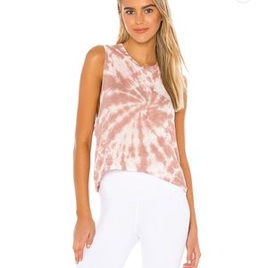 Free People Movement Love Tank Light Pink Tie Dye